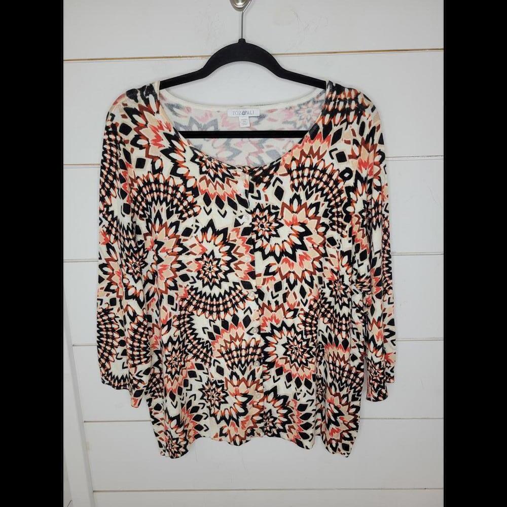 Roz & Ali 2X cardigan sweater